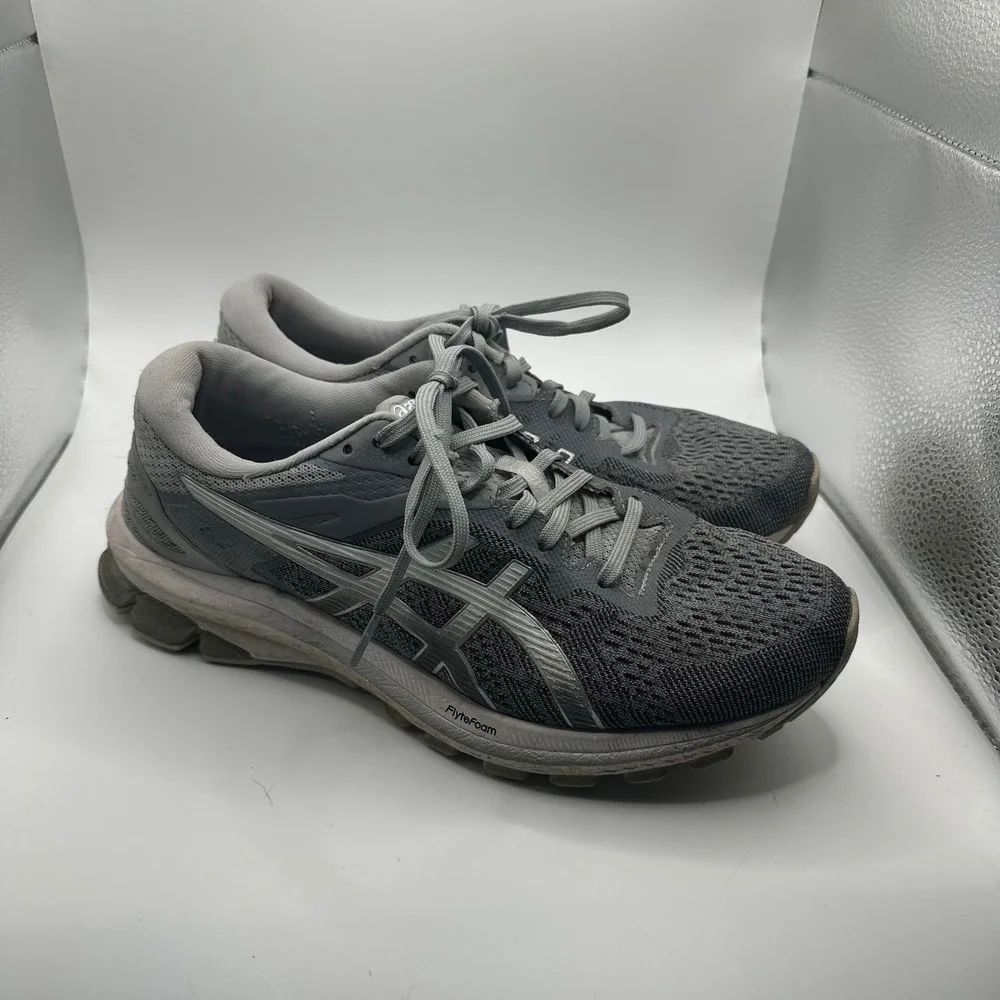 ASICS GT-1000 10 Womens Grey Running Shoes 1012A878 Size 10 FlyteFoam GEL